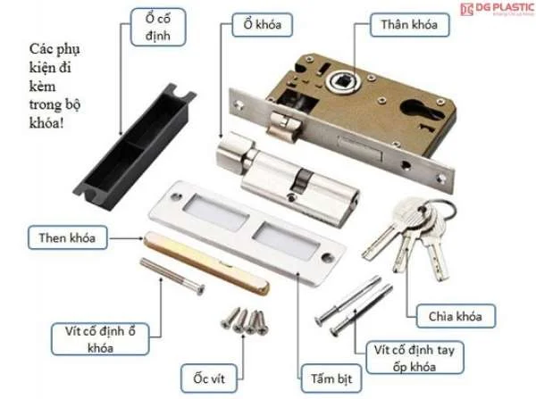 Khóa cửa tay gạt với thiết kế đơn giản và sang trọng