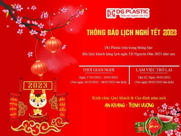 Thông báo lịch nghỉ Tết Nguyên Đán