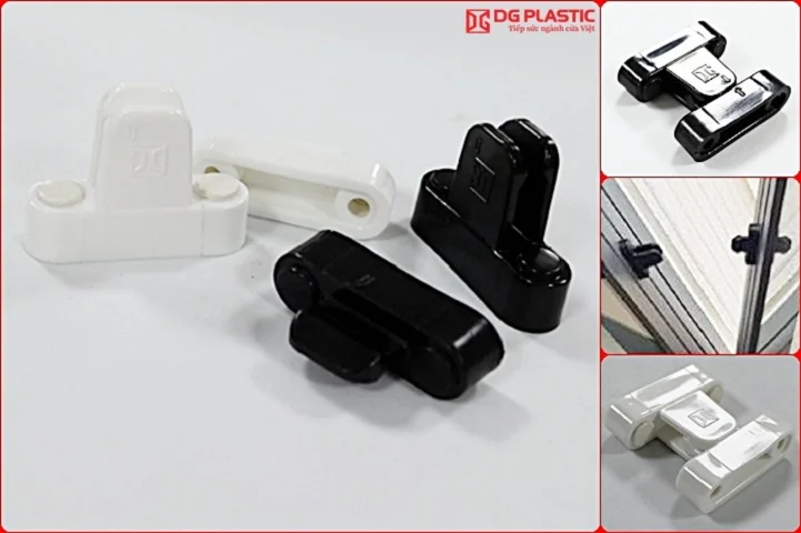 Cục hít cửa nhôm DG Plastic có 2 loại màu trắng và đen.