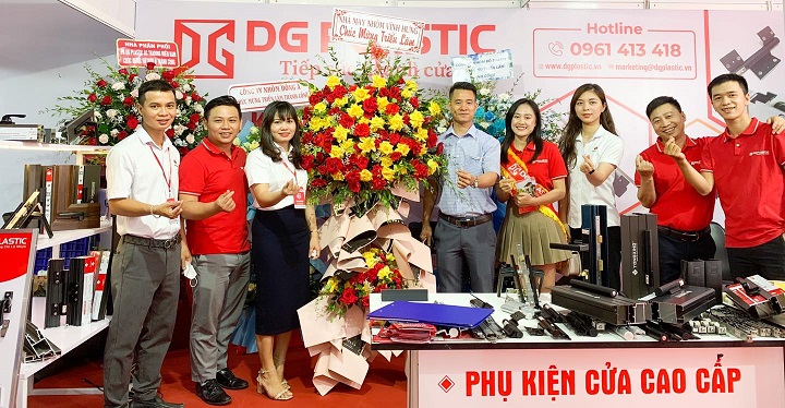 Tham gia hội chợ VIETBUILD Đà Nẵng cùng thương hiệu phụ kiện cửa DG Plastic